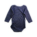 A Navy Long Sleeve Bodysuits from Petit Bateau in size 12-18M for neutral. (Back View)