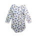 A White Long Sleeve Bodysuits from Petit Bateau in size 3T for boy. (Back View)