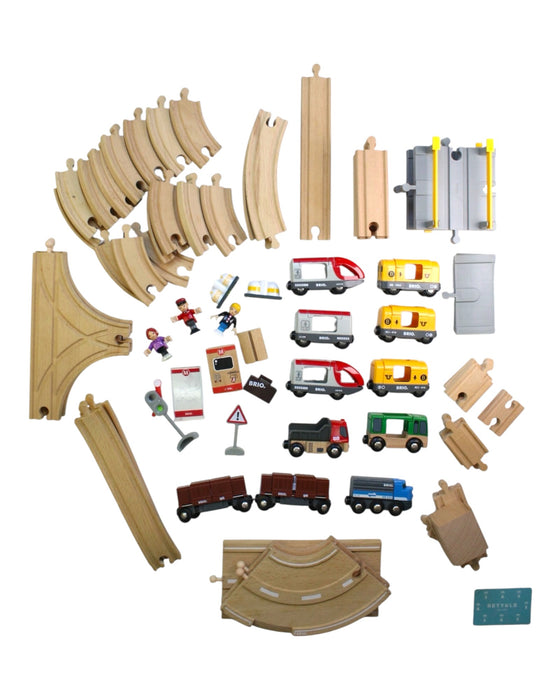 A Grey Cars Trucks Trains & Remote Control from Brio in size 3T for boy. (Back View)