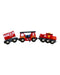 A Red Cars Trucks Trains & Remote Control from Brio in size 3T for boy. (Front View)