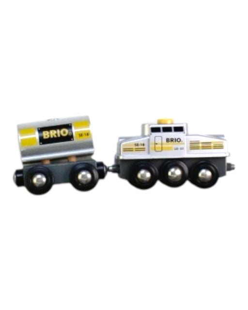 A Black Cars Trucks Trains & Remote Control from Brio in size 3T for boy. (Front View)