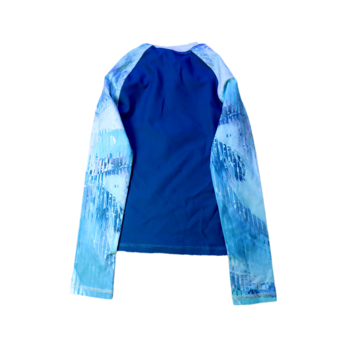 A Blue Rash Guards from Moody Tiger in size 6T for girl. (Back View)
