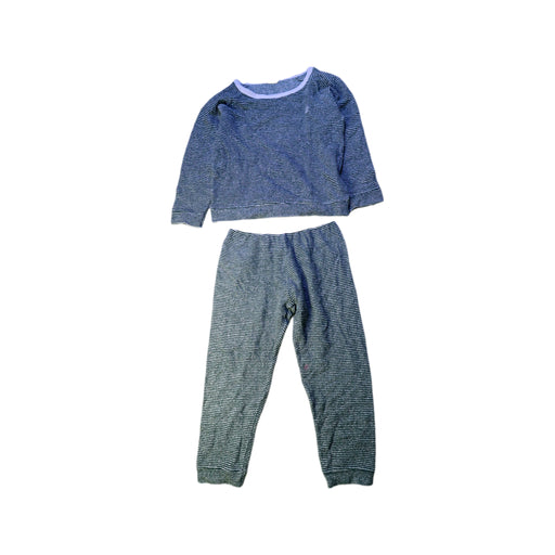 A Blue Pyjama Sets from Petit Bateau in size 6T for neutral. (Front View)