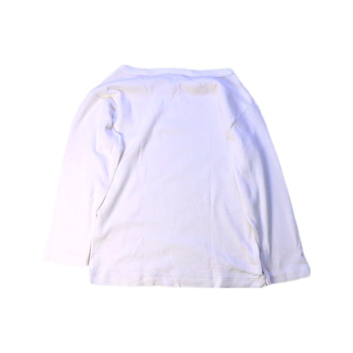 A White Long Sleeve T Shirts from Petit Bateau in size 3T for girl. (Back View)