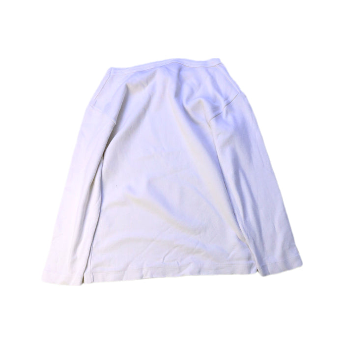 A White Long Sleeve Tops from Petit Bateau in size 3T for girl. (Back View)