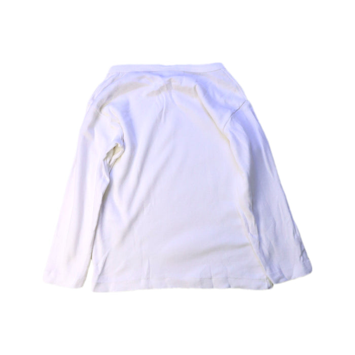 A White Long Sleeve T Shirts from Petit Bateau in size 3T for girl. (Back View)