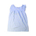 A Blue Sleeveless Dresses from Petit Bateau in size 6T for girl. (Front View)