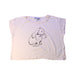A White Short Sleeve T Shirts from Emile et Ida in size 4T for girl. (Front View)