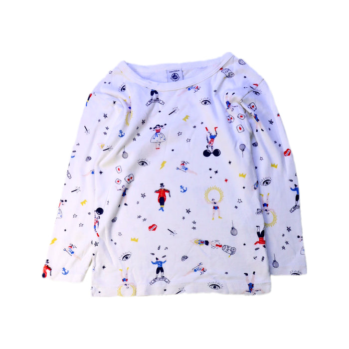 A White Long Sleeve Tops from Petit Bateau in size 4T for neutral. (Front View)