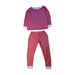 A Red Pyjama Sets from Petit Bateau in size 4T for girl. (Front View)