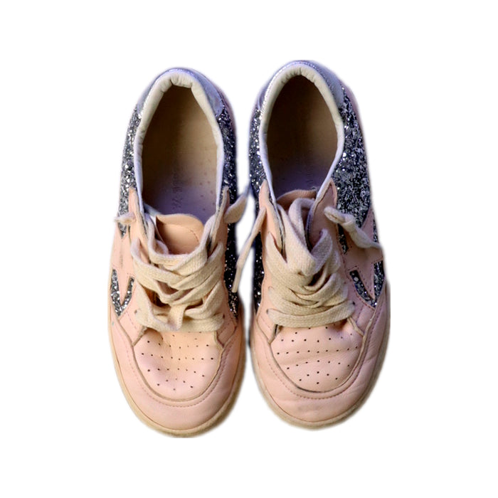 A Pink Sneakers from Golden Goose in size 6T for girl. (Back View)