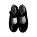 A Black Flats from Rossano in size 5T for girl. (Back View)