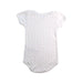 A White Short Sleeve Bodysuits from Petit Bateau in size 6-12M for girl. (Back View)