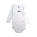 A White Long Sleeve Bodysuits from Petit Bateau in size 3T for boy. (Front View)