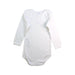 A White Long Sleeve Bodysuits from Petit Bateau in size 3T for boy. (Back View)