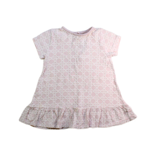 A Pink Short Sleeve Dresses from Dior in size 6-12M for girl. (Front View)