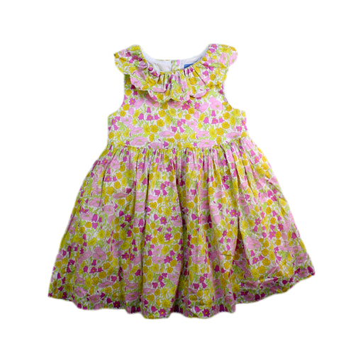 A Pink Sleeveless Dresses from Jacadi in size 18-24M for girl. (Front View)