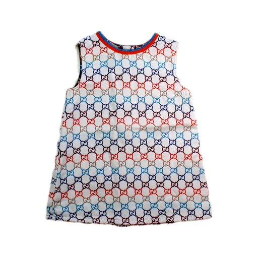 A Multicolour Sleeveless Dresses from Gucci in size 12-18M for girl. (Front View)