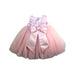 A Pink Sleeveless Dresses from Tulleen in size 12-18M for girl. (Back View)