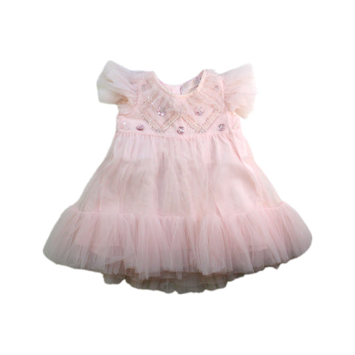 A Pink Short Sleeve Dresses from Tutu Du Monde in size 6-12M for girl. (Front View)