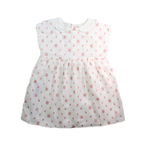 A Pink Sleeveless Dresses from Gucci in size 12-18M for girl. (Front View)