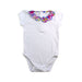 A White Short Sleeve Bodysuits from Jacadi in size 6T for girl. (Front View)