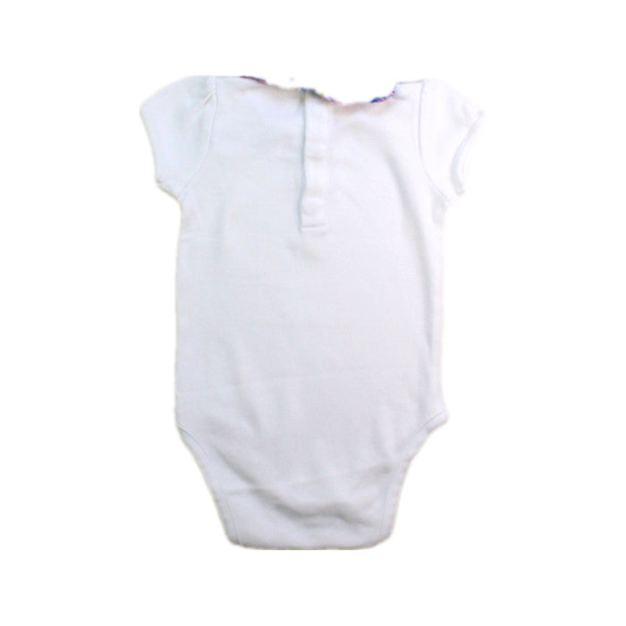 A White Short Sleeve Bodysuits from Jacadi in size 6T for girl. (Back View)