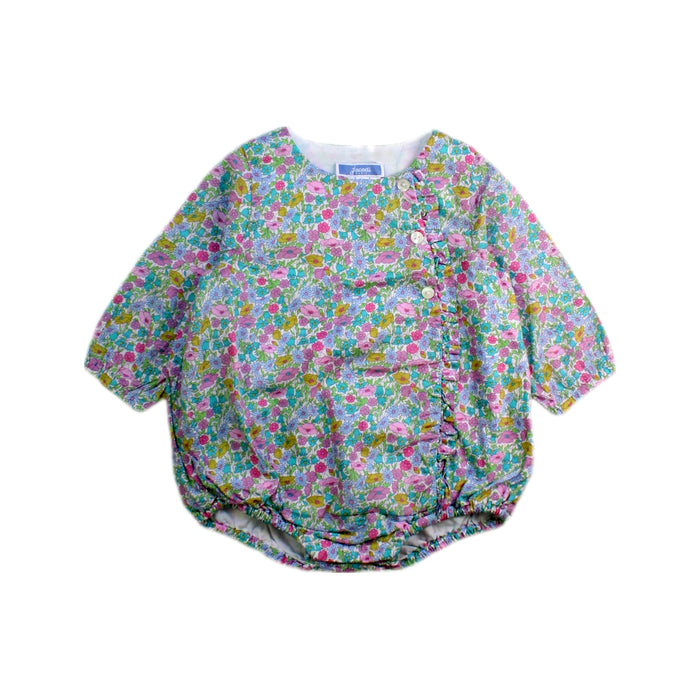A Multicolour Long Sleeve Rompers from Jacadi in size 3-6M for girl. (Front View)
