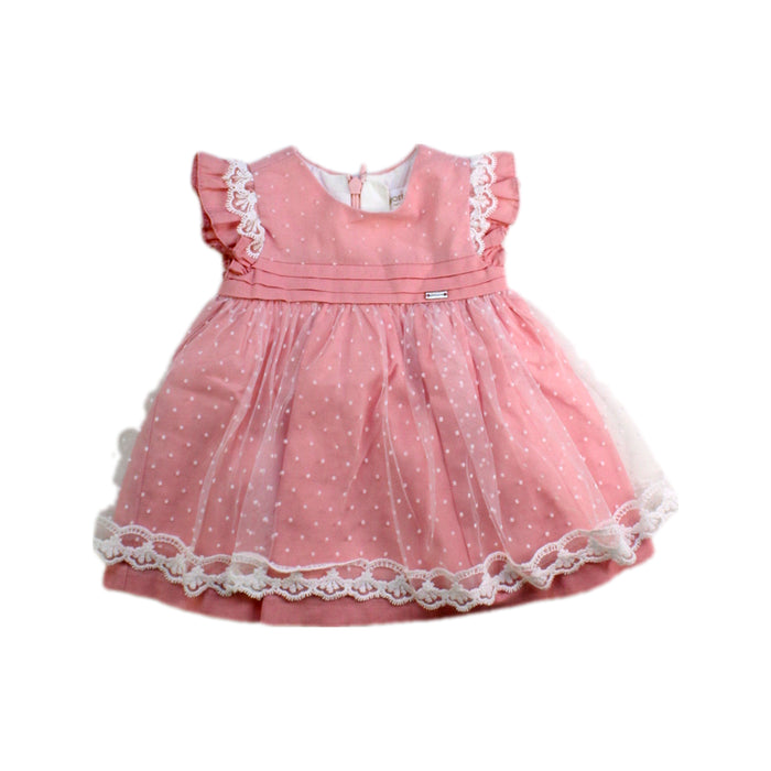 A Pink Dress Sets from Mayoral in size 0-3M for girl. (Front View)