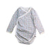 A White Long Sleeve Bodysuits from Petit Bateau in size 6-12M for girl. (Front View)