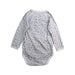 A White Long Sleeve Bodysuits from Petit Bateau in size 6-12M for girl. (Back View)
