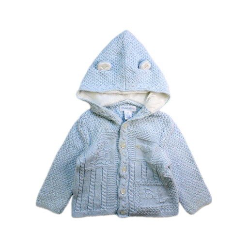 A Blue Hooded Sweatshirts from Ralph Lauren in size 6-12M for neutral. (Front View)