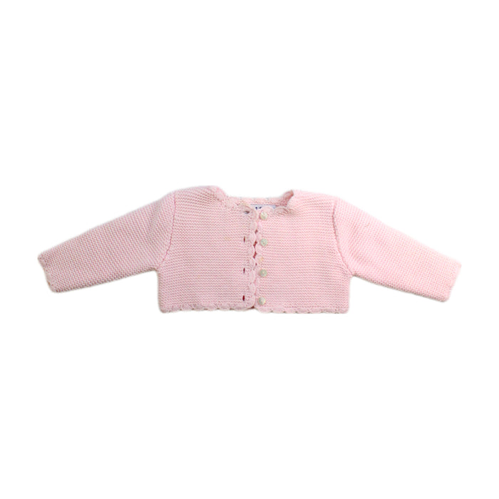 A Pink Cardigans from Sarah Louise in size 0-3M for girl. (Front View)