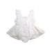 A White Sleeveless Rompers from Nicholas & Bears in size 6-12M for girl. (Back View)