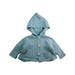 A Blue Coats from Nanos in size 3-6M for neutral. (Front View)