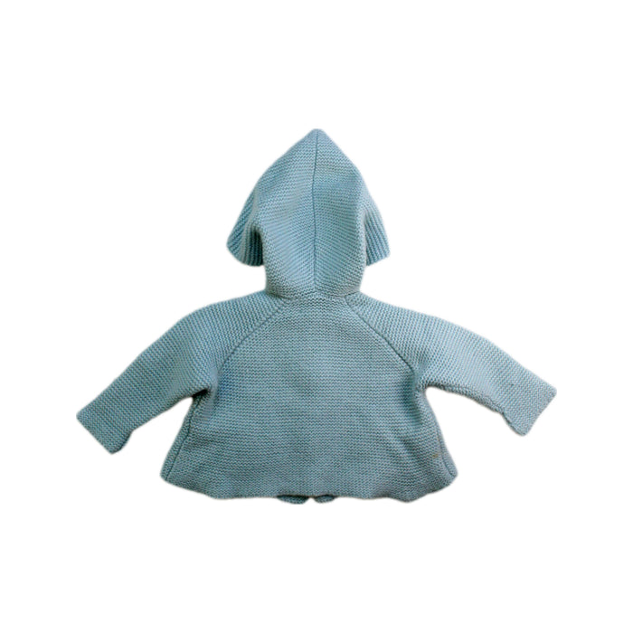 A Blue Coats from Nanos in size 3-6M for neutral. (Back View)
