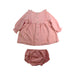 A Pink Shorts Sets from Nanos in size 6-12M for girl. (Back View)
