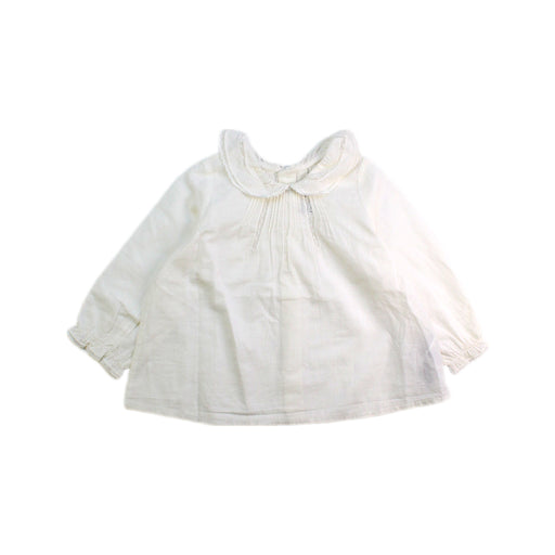 A White Long Sleeve Tops from Bonpoint in size 6-12M for girl. (Front View)