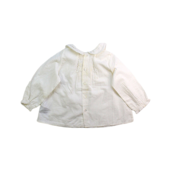 A White Long Sleeve Tops from Bonpoint in size 6-12M for girl. (Back View)