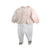 A Pink Long Sleeve Rompers from Dior in size 6-12M for girl. (Back View)