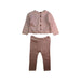 A Pink Pants Sets from Bonpoint in size 3-6M for girl. (Front View)