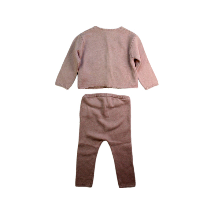 A Pink Pants Sets from Bonpoint in size 3-6M for girl. (Back View)