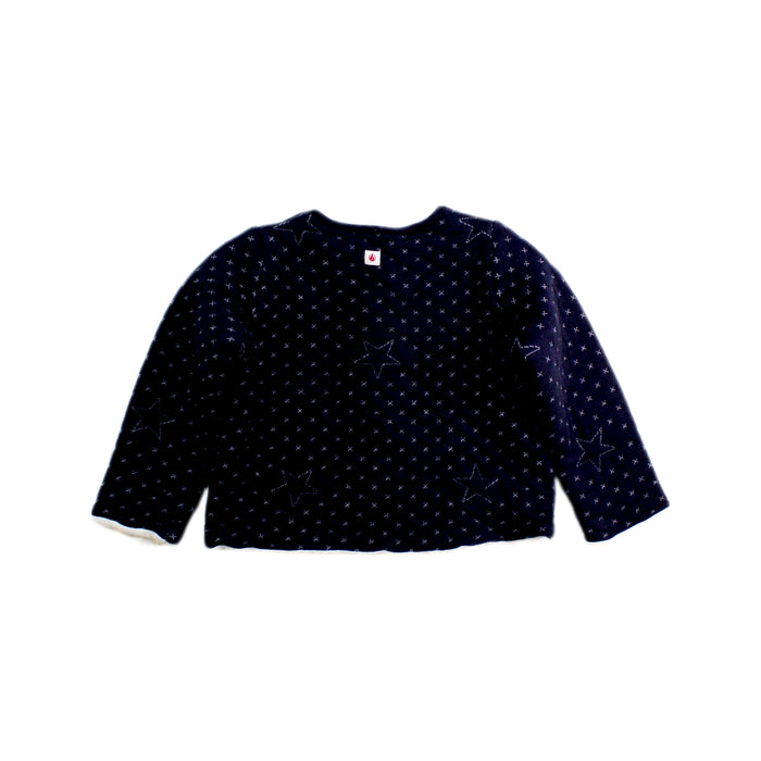 A Navy Lightweight Jackets from Petit Bateau in size 12-18M for girl. (Back View)