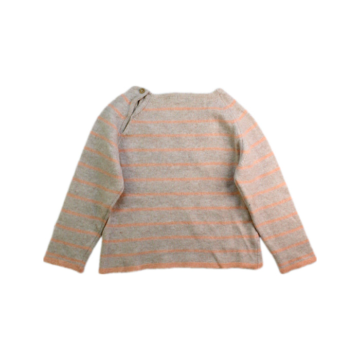 A Beige Long Sleeve Tops from Knot in size 12-18M for girl. (Back View)
