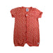 A Orange Short Sleeve Rompers from Petit Bateau in size 0-3M for girl. (Front View)