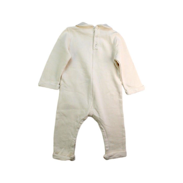 A Ivory Long Sleeve Rompers from Gucci in size 6-12M for girl. (Back View)