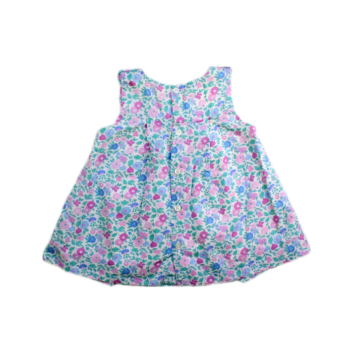 A Multicolour Sleeveless Dresses from Jacadi in size 0-3M for girl. (Back View)