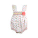 A Multicolour Sleeveless Rompers from Paz Rodriguez in size 0-3M for girl. (Front View)