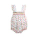 A Multicolour Sleeveless Rompers from Paz Rodriguez in size 0-3M for girl. (Back View)