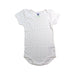A White Short Sleeve Bodysuits from Petit Bateau in size 6-12M for girl. (Front View)